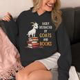 Easily Distracted By Goats And Books Goats And Book Reading Unisex Hoodie