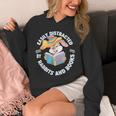 Easily Distracted By Rabbits And Books Reading Unisex Hoodie