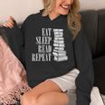 Eat Sleep Read Repeat Reading Book Librarian Men Women Kids Unisex Hoodie