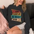 Eat Sleep Read Repeat Reading Books Reader Bookworm Unisex Hoodie