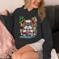 English Bulldog Reading a Book Dog Unisex Hoodie