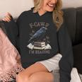 F-CAW-F Crow Book Lover Reader Gothic Humor Unisex Hoodie F-CAW-F Crow Book Lover Reader Gothic Humor Unisex Hoodie