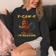 F-CAW-F I'm Reading Chicken Book Lover Introvert Meme Unisex Hoodie