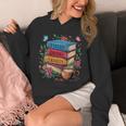 Fantasy Drama Tragedy Books Subtle Reader Librarian Flower Unisex Hoodie