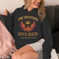 Fire Breathing Bitch Queen I Will Not Be Afraid Fantasy Book Unisex Hoodie