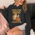 Floral Cow Reading Pun Just One More Chapter Cozy Book Lover Unisex Hoodie Floral Cow Reading Pun Just One More Chapter Cozy Book Lover Unisex Hoodie