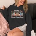Flourish Dream Thrive Floral Books For Book Lovers Unisex Hoodie Flourish Dream Thrive Floral Books For Book Lovers Unisex Hoodie