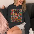 Geometric History Educated Women Reading Book Melanin Unisex Hoodie