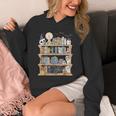 Ghost Book Reading Books Lover Teacher Happy Halloween Unisex Hoodie