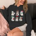 Ghost Santa Elf Squad Read Books Bookish Librarian Christmas Unisex Hoodie