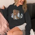 Ghosts Reading Books Teacher Halloween Librarian Book Lover Unisex Hoodie Ghosts Reading Books Teacher Halloween Librarian Book Lover Unisex Hoodie