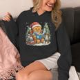 Gingerbread Reading Book Lovers Christmas Bookworm Librarian Unisex Hoodie