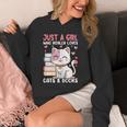Girl Who Loves Cats And Books Cute Unisex Hoodie Girl Who Loves Cats And Books Cute Unisex Hoodie