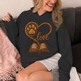Girl Who Loves Dogs & Books Heart Dog Lover Reader Reeding Unisex Hoodie Girl Who Loves Dogs & Books Heart Dog Lover Reader Reeding Unisex Hoodie