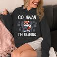 Go Away I'm Reading Book Reader Cute Fox Librarians Unisex Hoodie