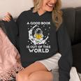 Good Book Is Out Of This World Astronaut Moon Space Reading Unisex Hoodie Good Book Is Out Of This World Astronaut Moon Space Reading Unisex Hoodie