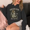 Good Girls Read Bad Books Vintage Skeleton Reader Unisex Hoodie
