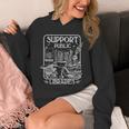 Groovy Support Your Local Library Book Reader Lover Bookworm Unisex Hoodie