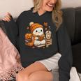 Halloween Ghost Reading Book Lovers Coffee Girl Women Unisex Hoodie Halloween Ghost Reading Book Lovers Coffee Girl Women Unisex Hoodie