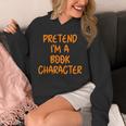 Halloween Pretend I'm Book Character Costume Lazy Adult Kids Unisex Hoodie