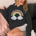I Hate Everybody Rainbow Sarcastic Grumpy Introvert Unisex Hoodie