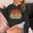Howdy Reader Frog Reading Book Vintage Unisex Hoodie
