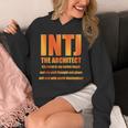 INTJ Architect Personality Introvert Sarcastic Orange Unisex Hoodie