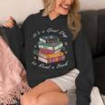 It's a Good Day To Read a Book Floral Stack Tee Unisex Hoodie