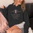 Jane Austen My Courage Always Rises Literary Book Club Unisex Hoodie