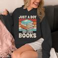 Just A Boy Who Loves Books Reading Bookworm Boys Kids Unisex Hoodie Just A Boy Who Loves Books Reading Bookworm Boys Kids Unisex Hoodie