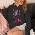 JUST A GIRL WHO LOVES BOOKS LIBRARIAN BOOK LOVERS BOOKWORM Unisex Hoodie JUST A GIRL WHO LOVES BOOKS LIBRARIAN BOOK LOVERS BOOKWORM Unisex Hoodie