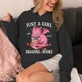 Just A Girl Who Loves Dragons And Books Dragon Reading Lover Unisex Hoodie Just A Girl Who Loves Dragons And Books Dragon Reading Lover Unisex Hoodie