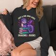 Just a Girl Who Loves Dragons And Books Reading Unisex Hoodie
