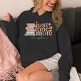 Just One More Chapter Book Lovers Reading Teacher Unisex Hoodie