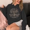 Just One More Chapter Bookish Book Reading Teal Beige Unisex Hoodie