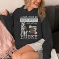 I Just Want To Read Books And Pet My Husky Dog Unisex Hoodie