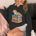 Leopard Gecko Book Lover Reading Unisex Hoodie