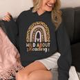 Leopard Teacher Wild About Reading Books Reader Librarian Unisex Hoodie