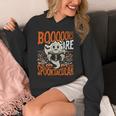 Library Halloween Book Lover Ghost With Books Unisex Hoodie
