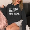 Lift Heavy Pet Cats Read Books Gym Workout Weight Lifter Unisex Hoodie Lift Heavy Pet Cats Read Books Gym Workout Weight Lifter Unisex Hoodie