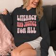 Literacy And Justice For All Book Lover Unisex Hoodie Literacy And Justice For All Book Lover Unisex Hoodie