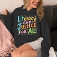 Literacy And Justice For All Protect Banned Books Library Unisex Hoodie