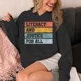 Literacy And Justice For All Stop Book Banning Banned Books Unisex Hoodie Literacy And Justice For All Stop Book Banning Banned Books Unisex Hoodie