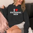 I Love Heart Fictional Men Simple Cute Books Reading Unisex Hoodie