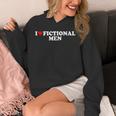 I Love Heart Fictional Men Simple Cute Reading Books Unisex Hoodie