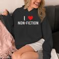 I Love Non Fiction Heart Books Reading Writing Writer Read Unisex Hoodie I Love Non Fiction Heart Books Reading Writing Writer Read Unisex Hoodie