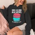 Macaroons Dessert Antisocial Introvert Pastries Food Lover Unisex Hoodie