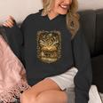 The Magic Of Books Vintage Style Reading Lover Cat & Tea Unisex Hoodie