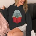 Manatee Reading Books Sea Animal Manatee Unisex Hoodie