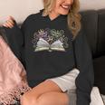 Mardi Gras Book Librarian Author Purple Beads Unisex Hoodie